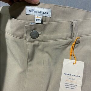 Peter Millar Khaki Performance Golf Pants